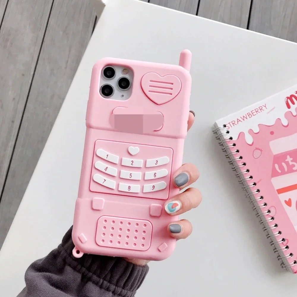 Cute Pink Barbie Girl Pink Phone Anti Drop ( iPhone 14 Pro Max)